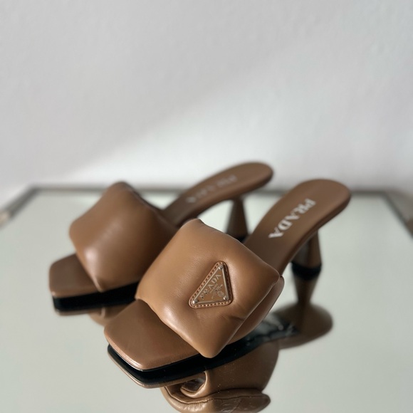 New Prada Soft 65mm nappa leather mules 37 $1,150 - Picture 8 of 9